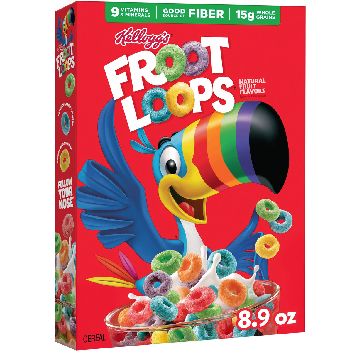 Kelloggs Cereals Fruit Loops - 8.9oz/18pk