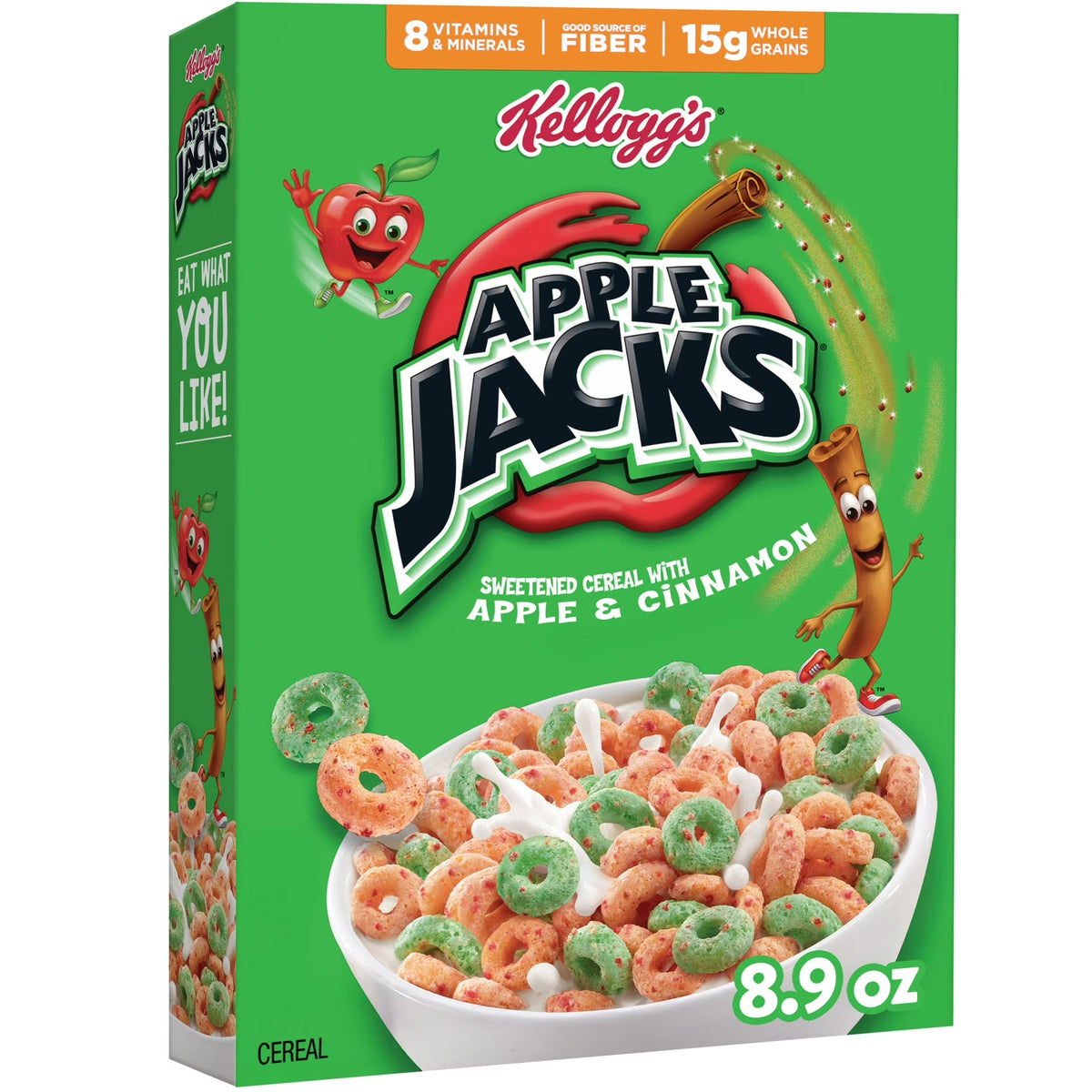 Kelloggs Cereals Apple Jacks - 8.9oz/18pk