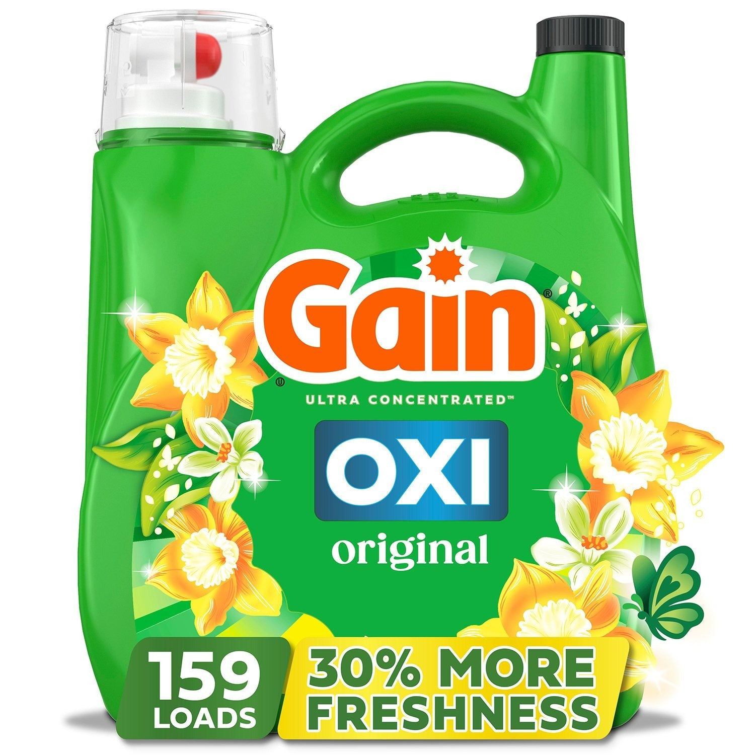 Gain + Oxi Liquid Laundry Detergent Original 159 Loads - 170oz/1pk