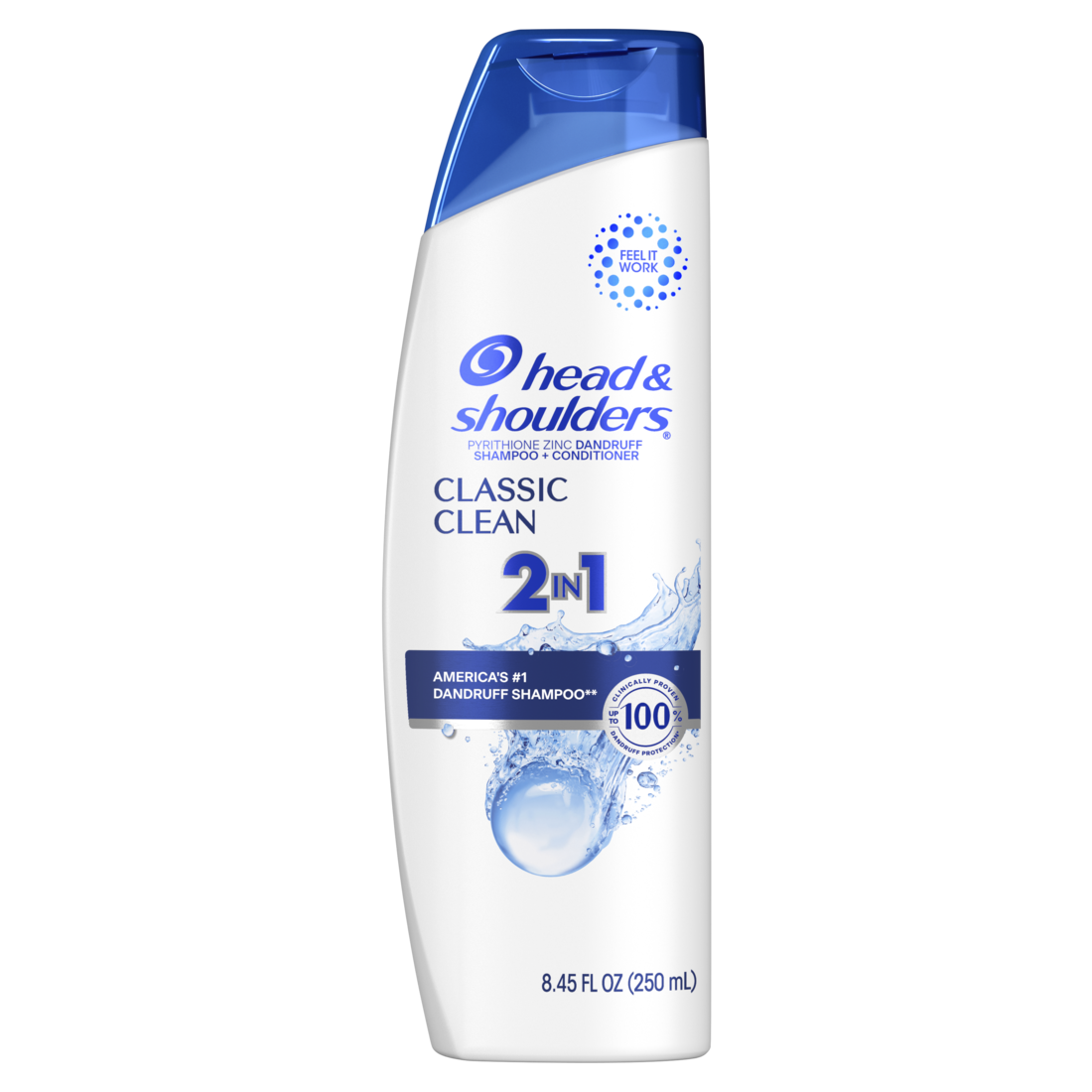 Head and Shoulders 2 in 1 Dandruff Shampoo and Conditioner Anti-Dandruff Treatment Classic Clean for Daily Use - 8.45oz/6pk