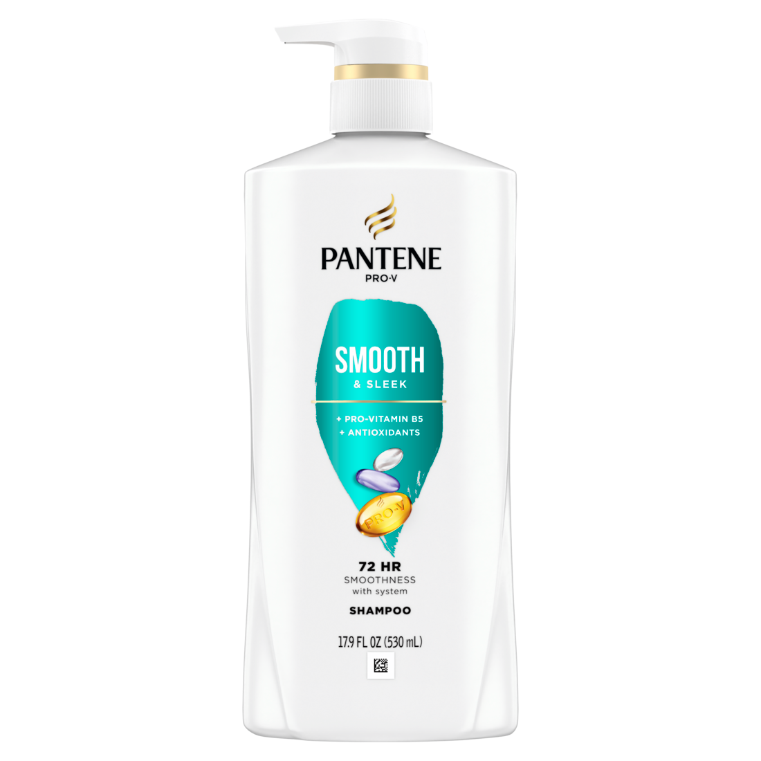 Pantene Smooth & Sleek 72 HR Smoothness Shampo - 17.9oz/4pk