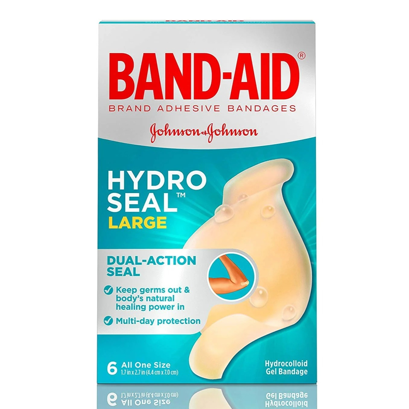 Band-Aid Brand Adhesive Bandages Large All One Size 1.7" x 2.7" - 6ct/6pk