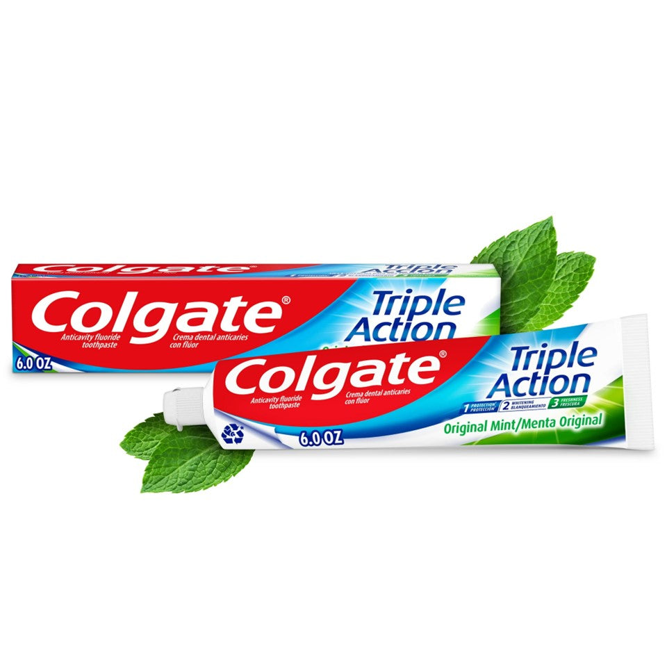 Colgate Triple Action Toothpaste Mint - 6oz/24pk