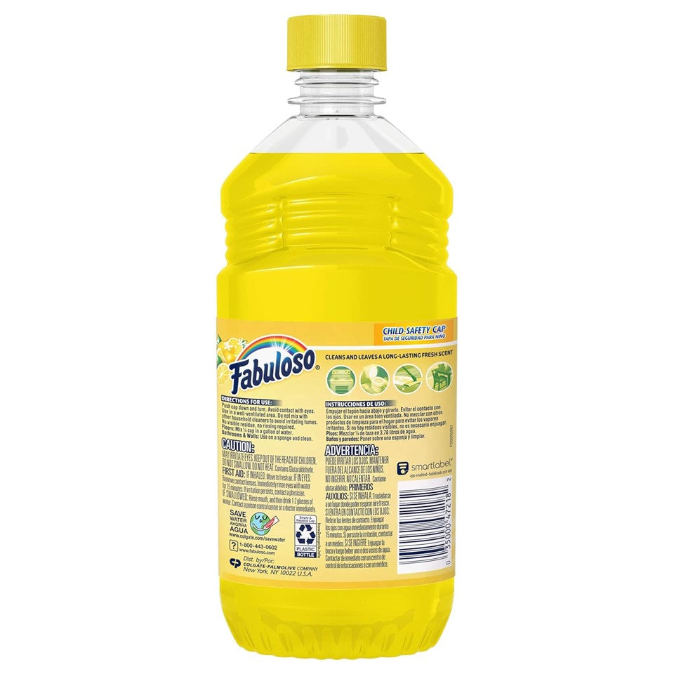 Fabuloso Multi Purpose Cleaner Refreshing Lemon - 16.9oz/24pk