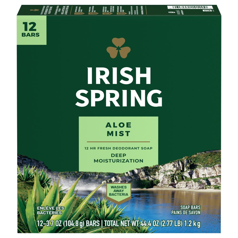 Irish Spring Soap Aloe Mist - (12x3.7)oz/6pk