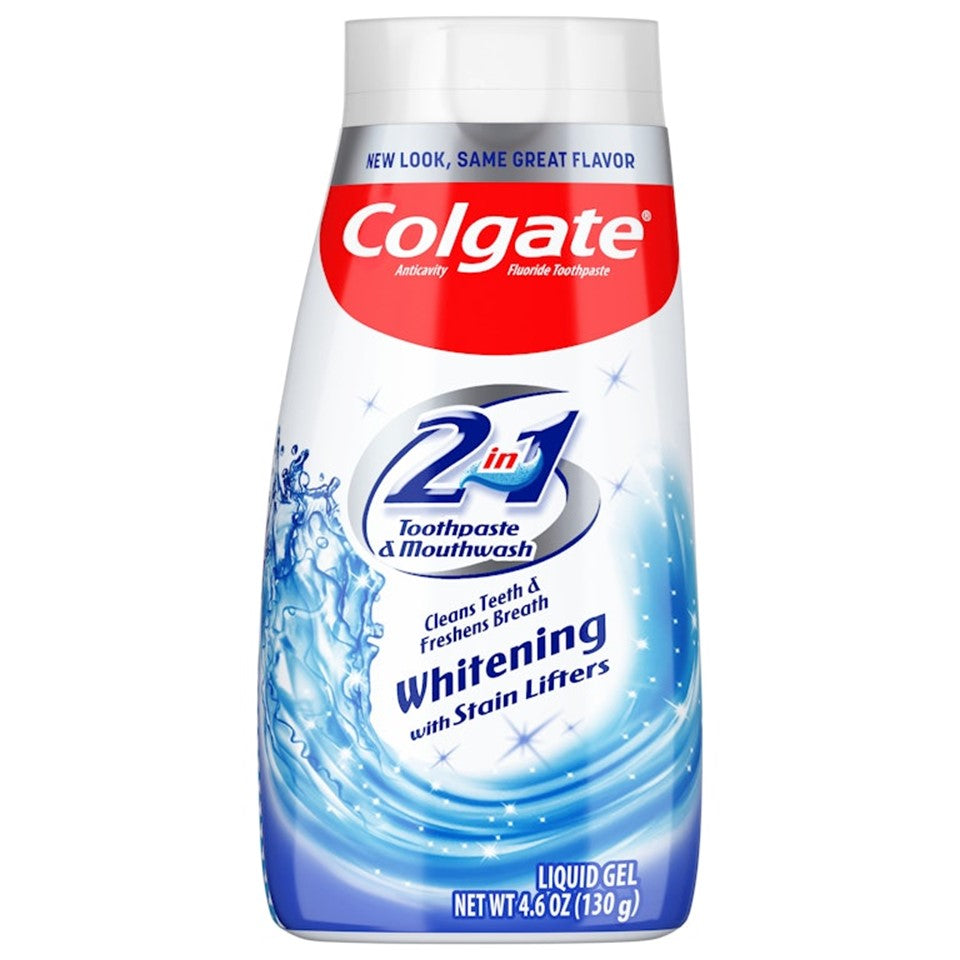 Colgate 2-in-1 Toothpaste & Mouthwash Whitening Stain Lifters - 4.6oz/12pk