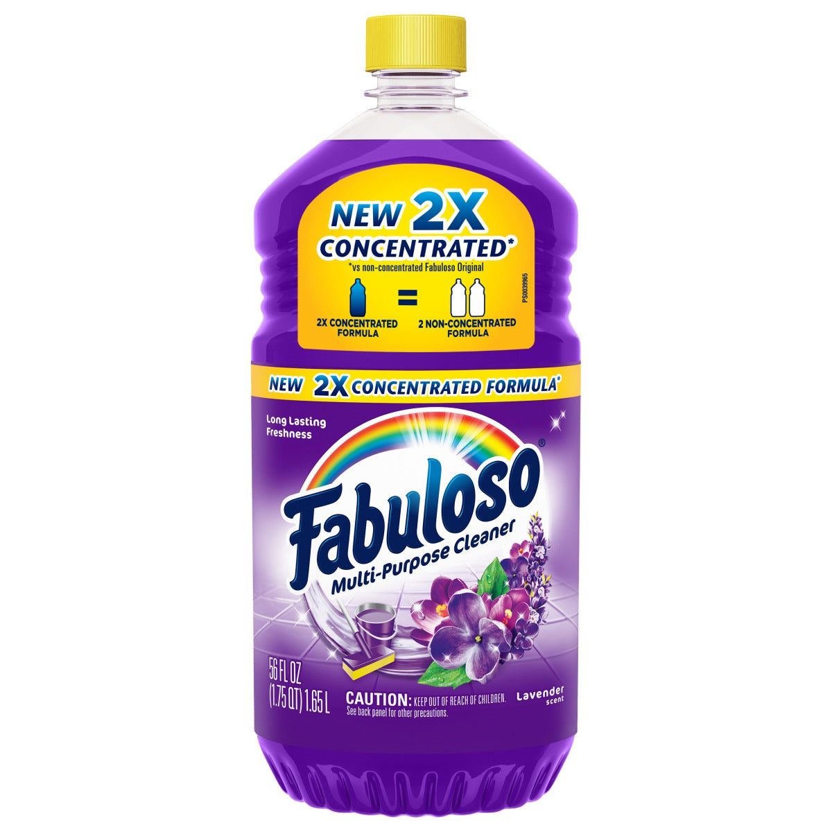 Fabuloso All Purpose Cleaner New 2X Concentrated Formula Lavender - 56oz/6pk