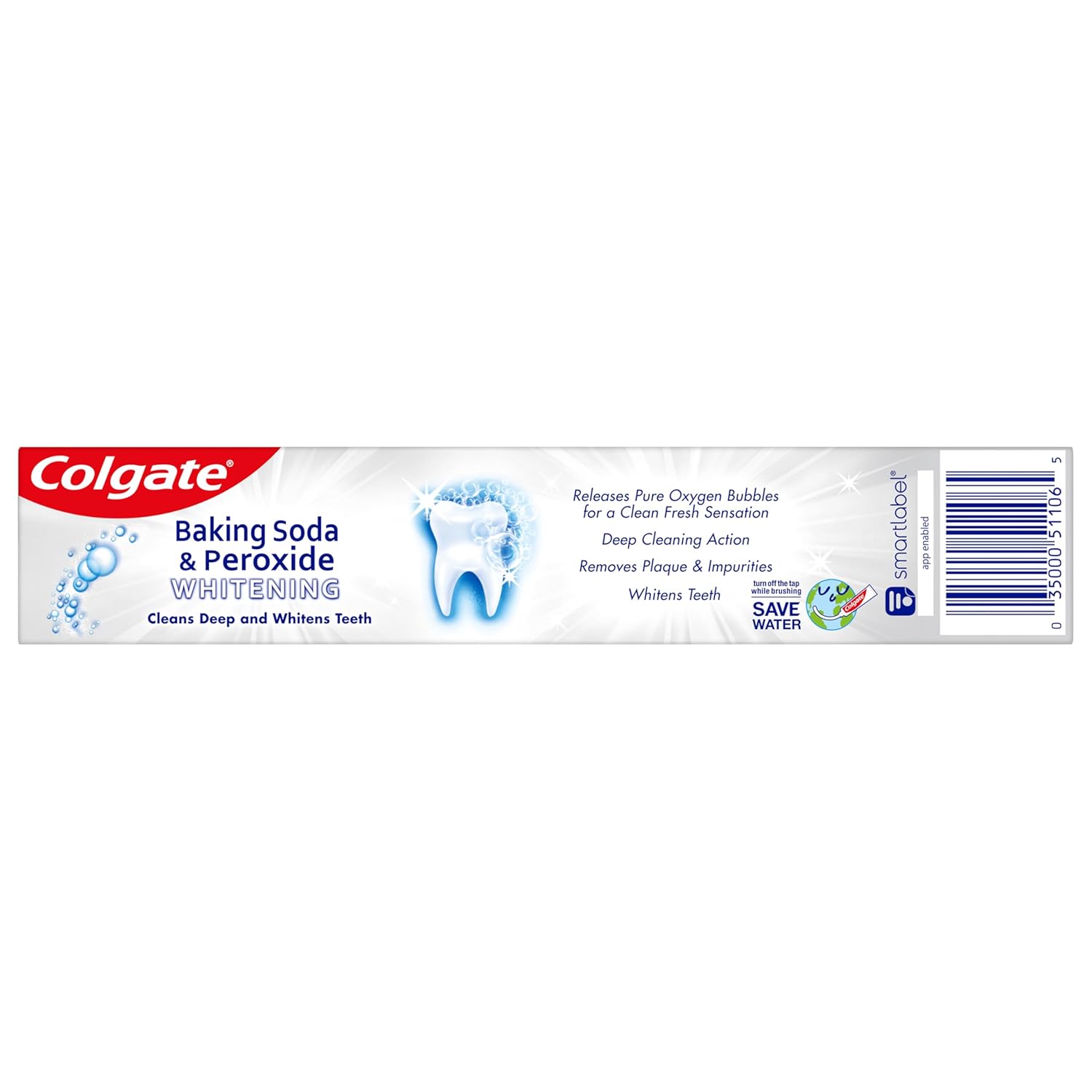 Colgate Toothpaste Baking Soda & Peroxide Whitening Brisk Mint - 2.5oz/24pk