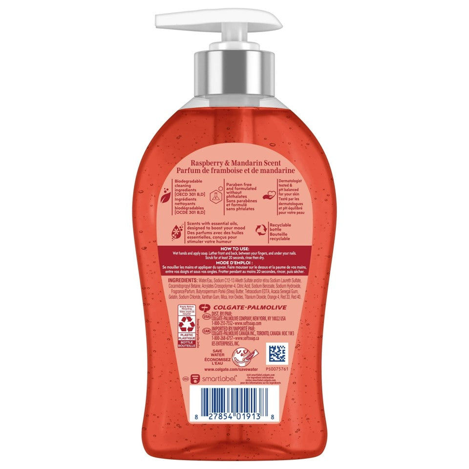 SoftSoap Energized Liquid Hand Soap Pump Raspberry & Mandarin - 11.25oz/6pk