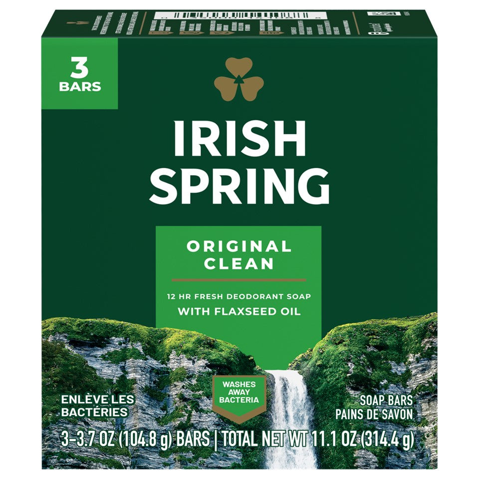 Irish Spring Soap Original - (3x3.7)oz/18pk