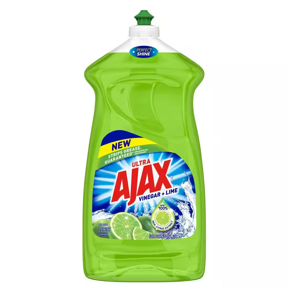 Ajax Dish Liquid Soap Vinegar & Lime - 52oz/6pk