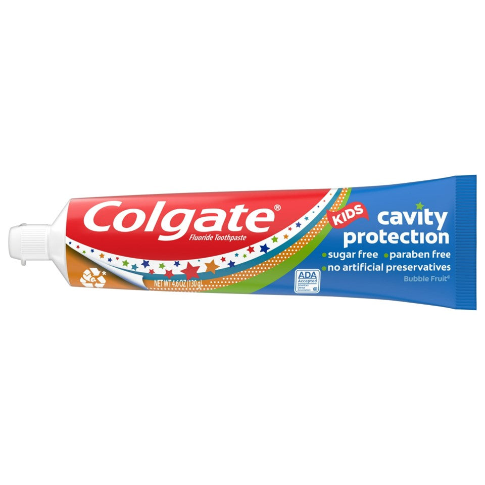 Colgate Kids Toothpaste Cavity Protection Bubble Fruit - (3x4.6)oz/6pk
