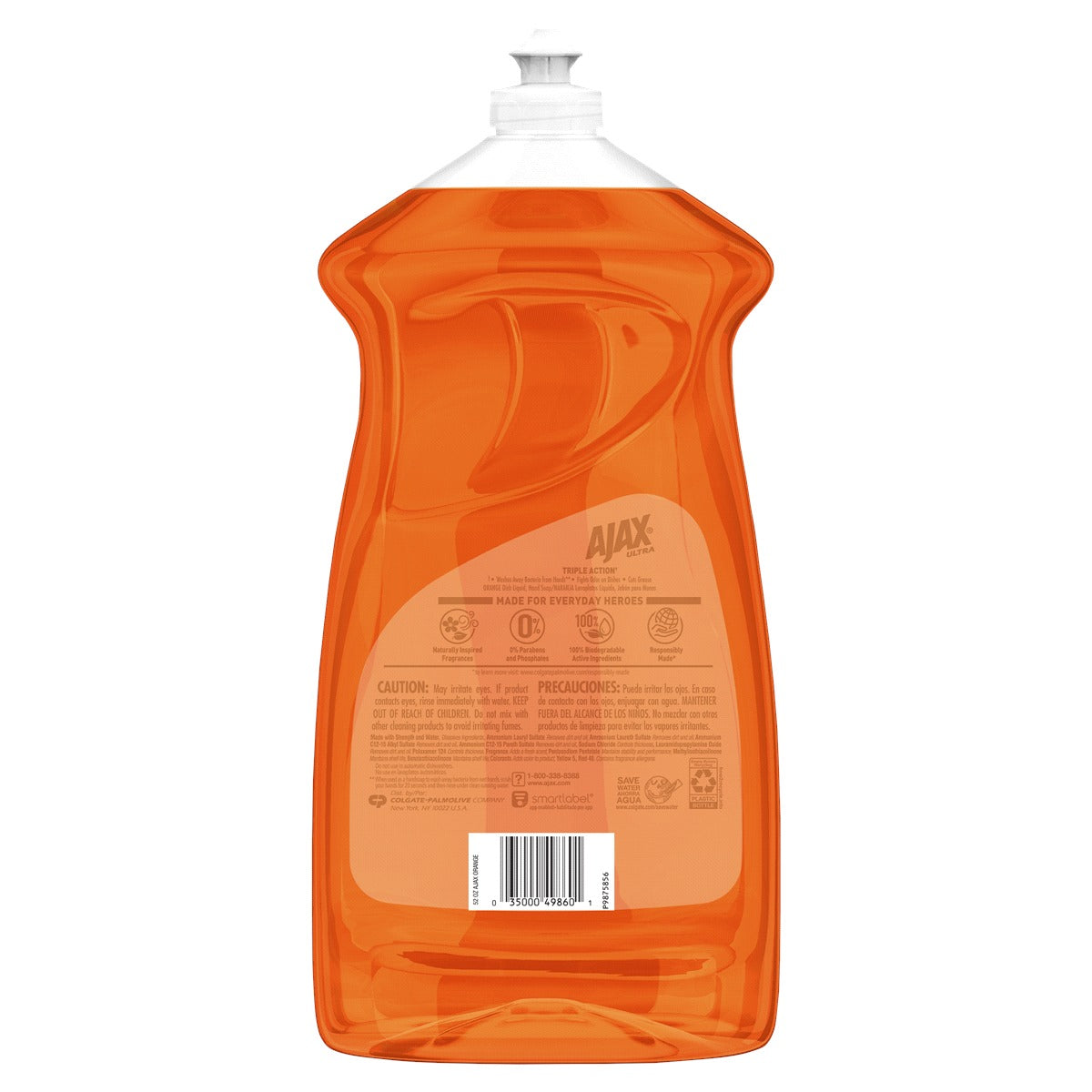 Ajax Dish Liquid Soap Orange - 52oz/6pk