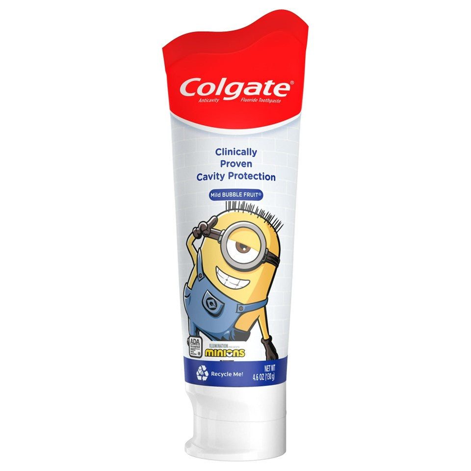 Colgate Kids Toothpaste with Anticavity Fluoride Minions - 4.6oz/12pk