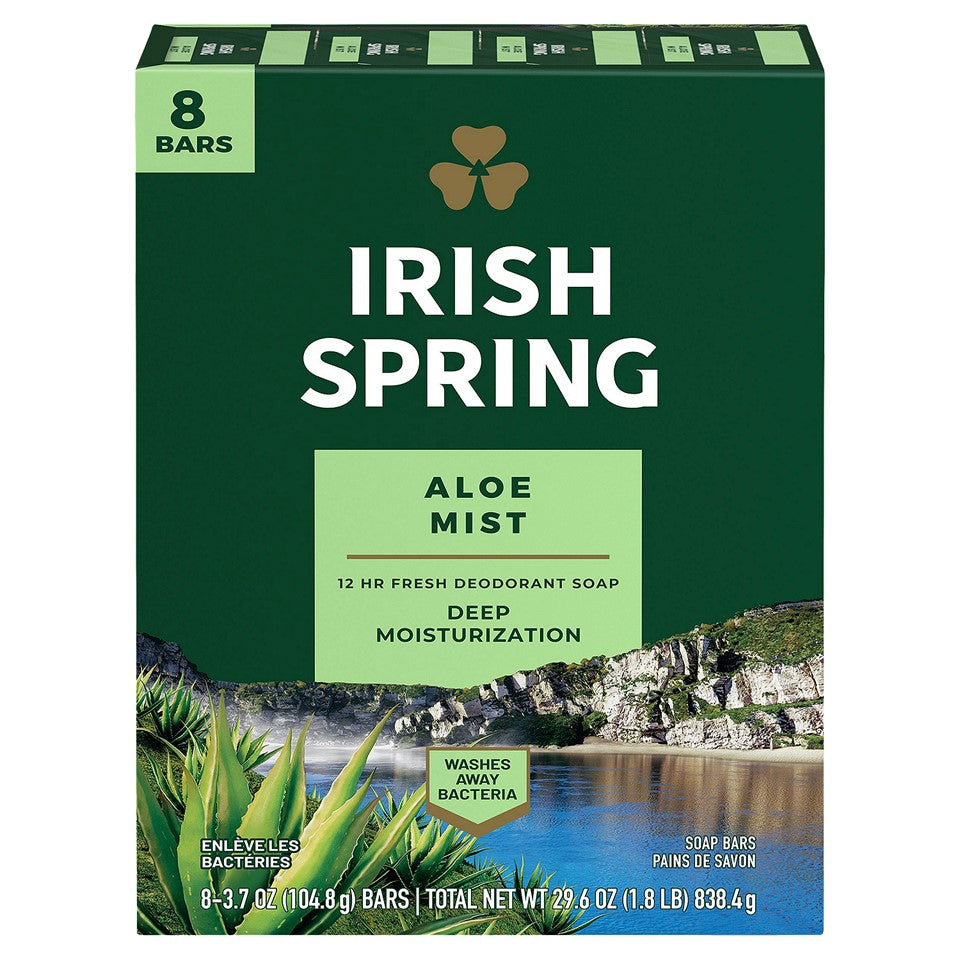 Irish Spring Soap Aloe Mist - (8x3.7)oz/9pk