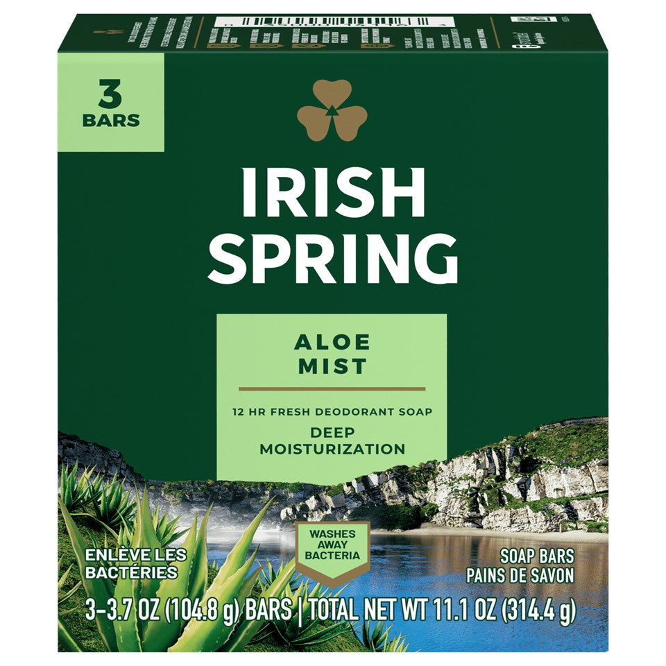 Irish Spring Soap Aloe Mist - (3x3.7)oz/18pk