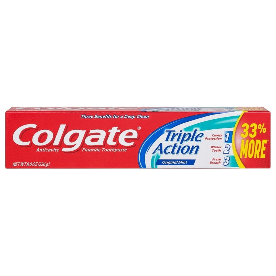 Colgate Triple Action Toothpaste Original - 8oz/24pk