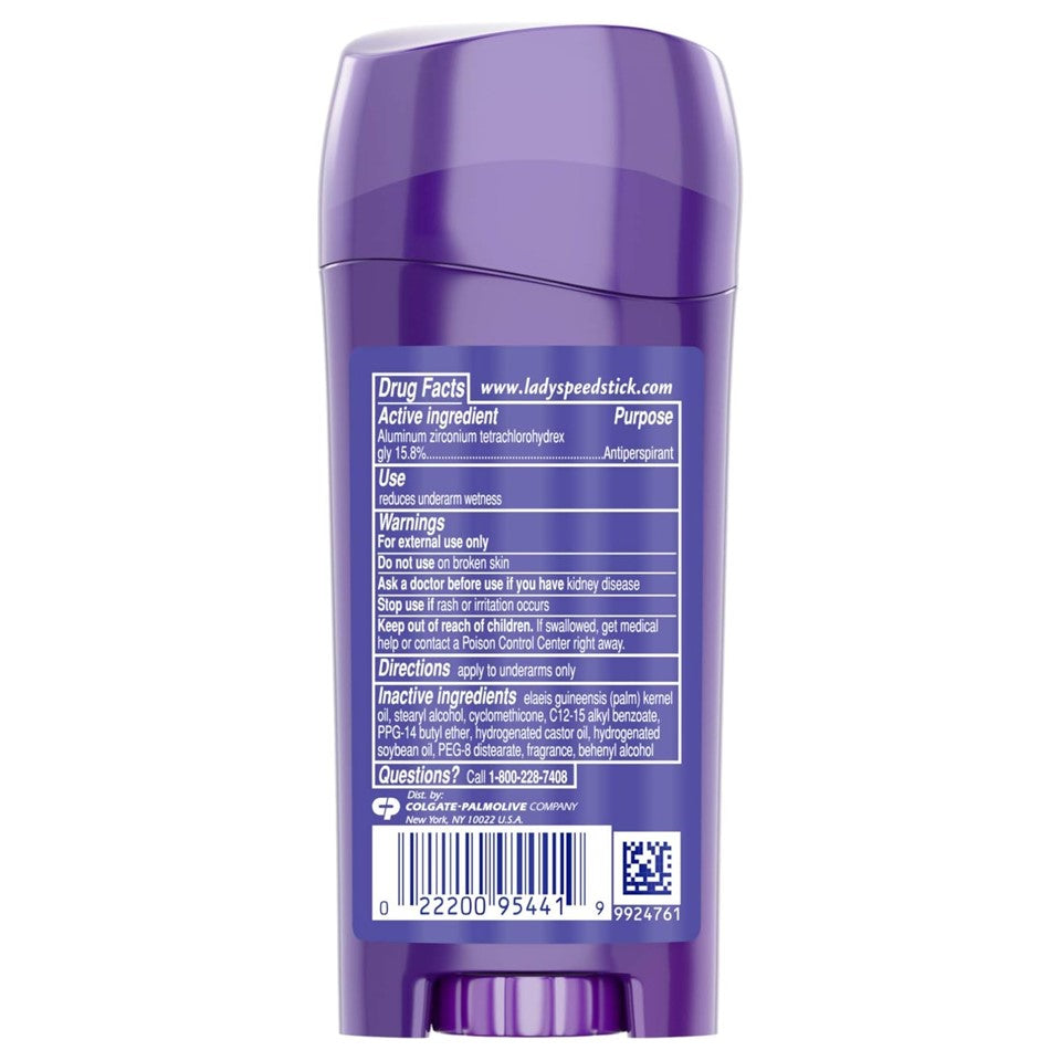 Lady Speed Stick Antiperspirant Invisible Dry Shower Fresh - 2.3oz/12pk