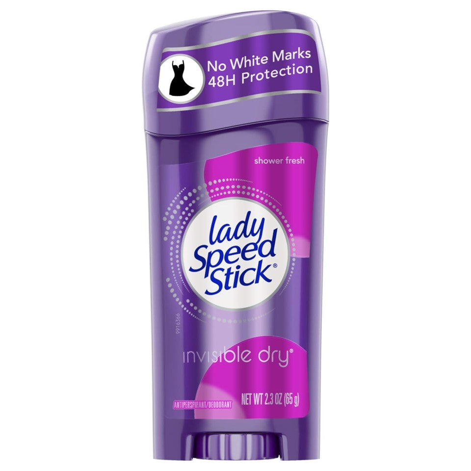 Lady Speed Stick Antiperspirant Invisible Dry Shower Fresh - 2.3oz/12pk