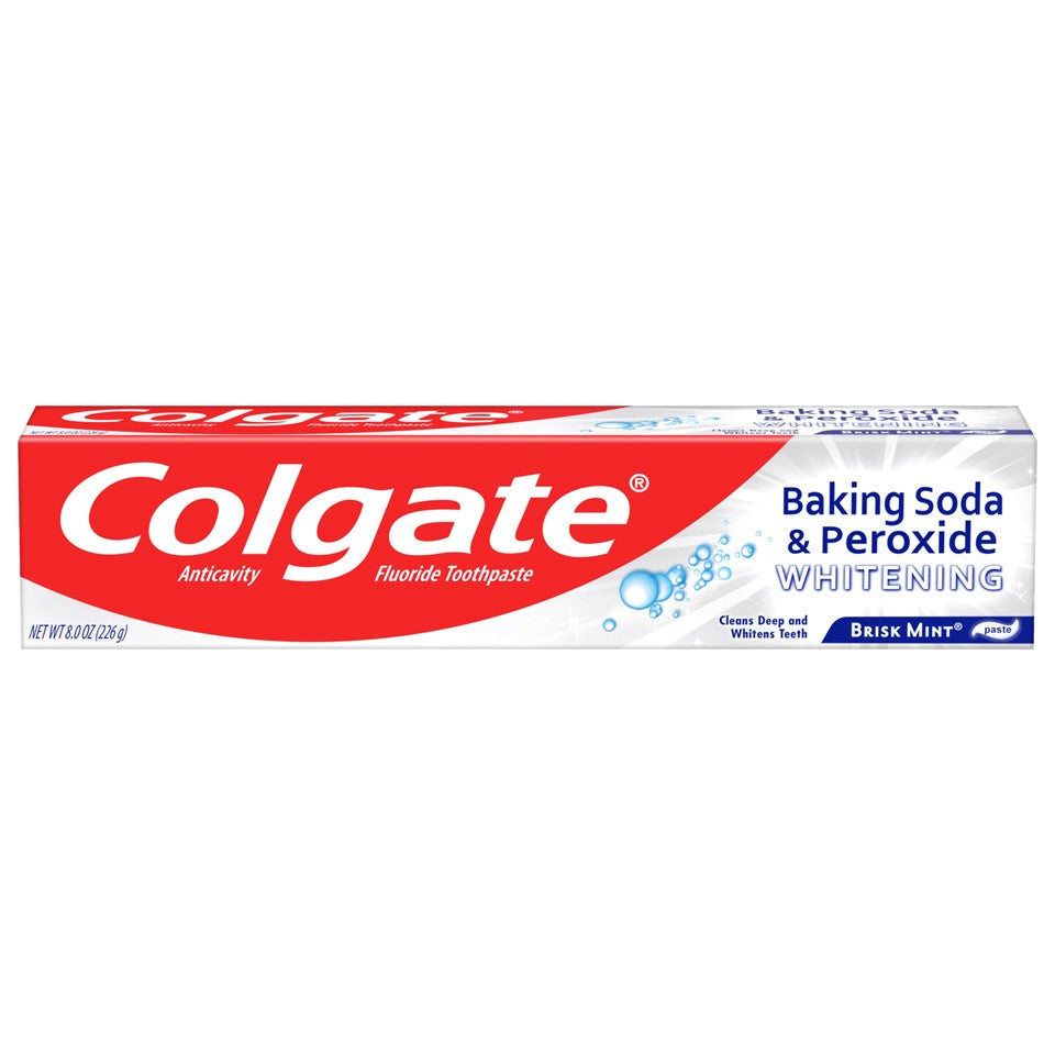 Colgate Baking Soda & Peroxide Whitening Bubbles Tooth Paste Brisk Mint - 8oz/24pk
