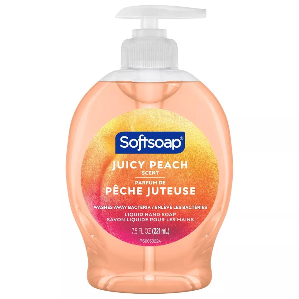 SoftSoap Liquid Hand Soap Pump Juicy Peach - 7.5oz/6pk