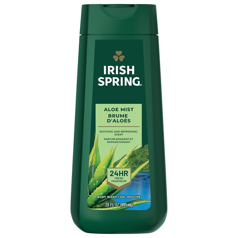 Irish Spring Body Wash Aloe Mist - 20oz/4pk