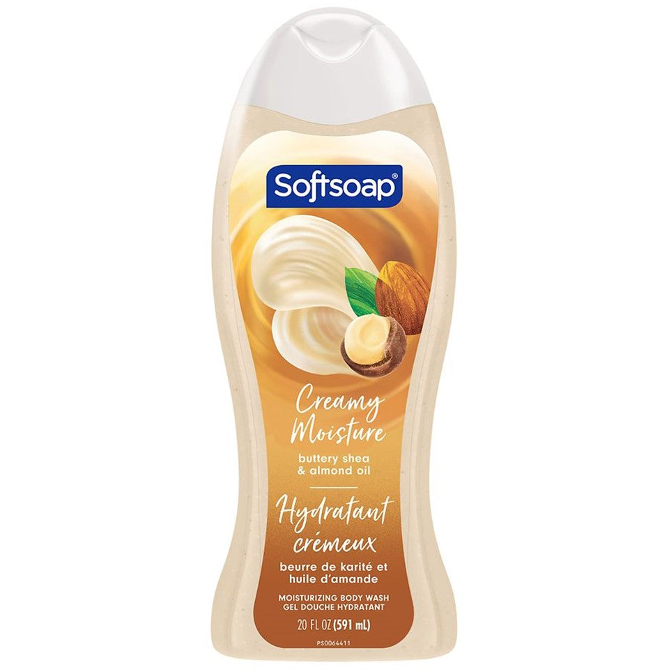 SoftSoap Moisturizing Body Wash Shea & Almond Oil - 20oz/4pk