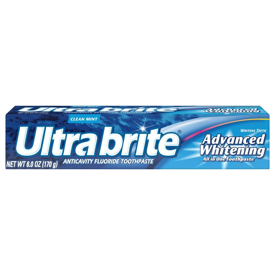 Ultra Brite Advanced Whitening Toothpaste Clean Mint - 6oz/24pk