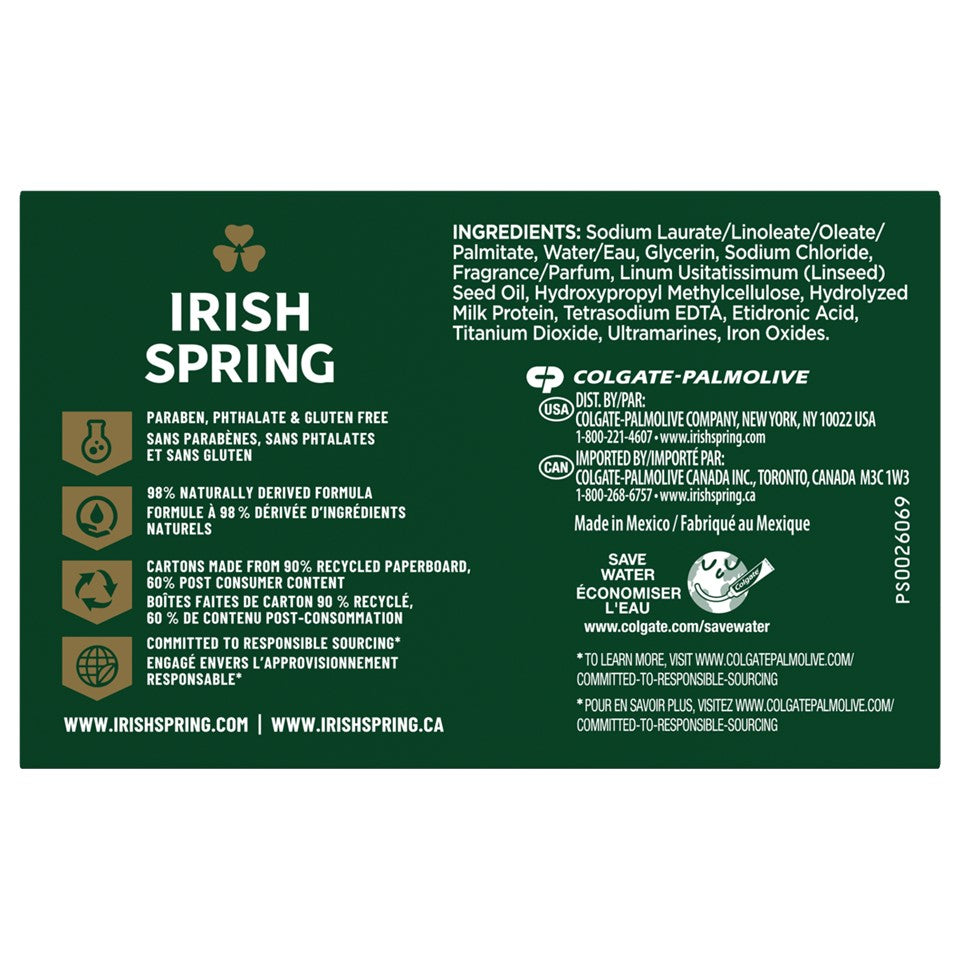 Irish Spring Soap Moisture Blast - (3x3.7)oz/18pk