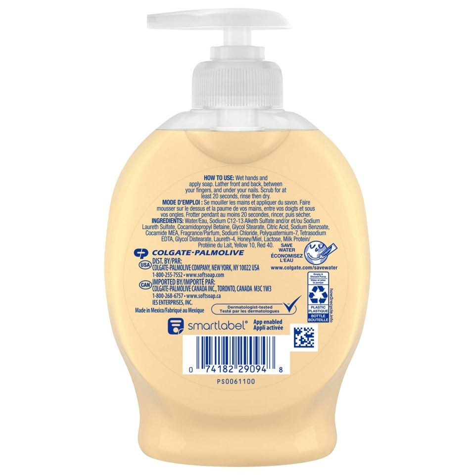 SoftSoap Liquid Hand Soap Pump Milk & Honey - 7.5oz/6pk