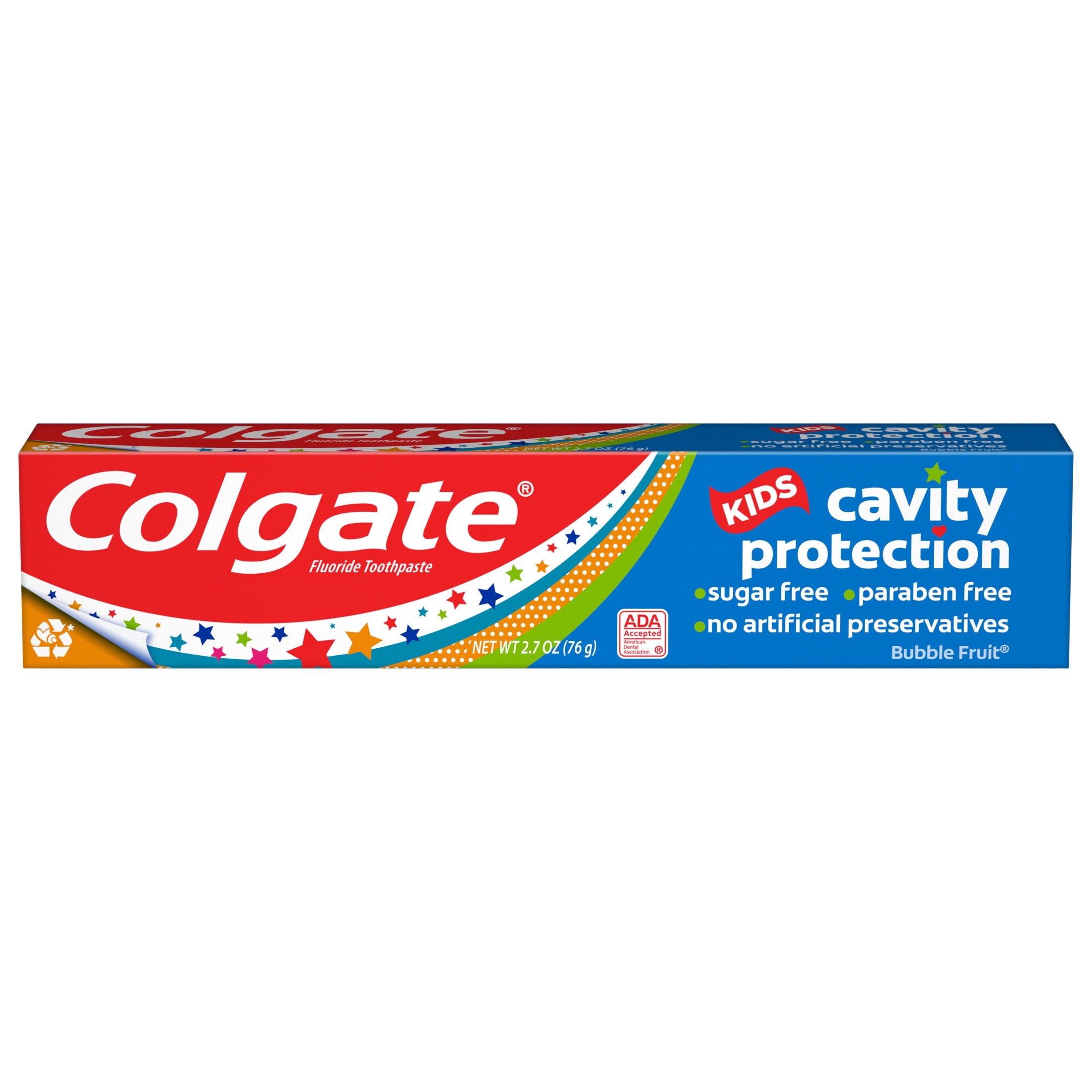 Colgate Toothpaste Kids Cavity Protection Bubble Fruit - 2.7oz/24pk