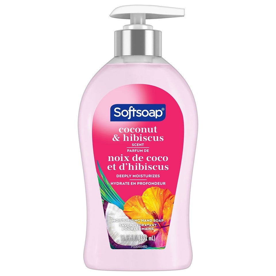 SoftSoap Liquid Hand Soap Pump Coconut & Hibiscus - 11.25oz/6pk