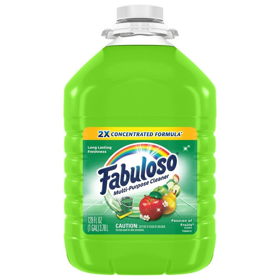 Fabuloso 2X Concentrated Formula Multi Purpose Cleaner Passion of Fruits - 128oz/4pk