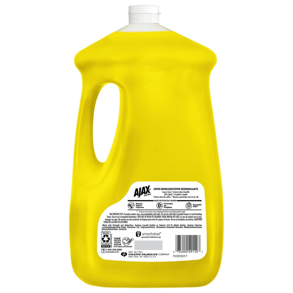 Ajax Ultra Dish Liquid Soap Lemon - 90oz/4pk