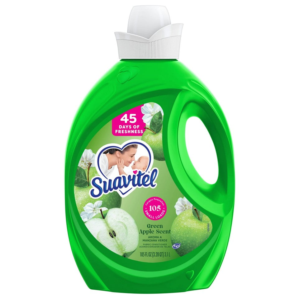Suavitel Fabric Conditioner Green Apple - 105oz/4pk