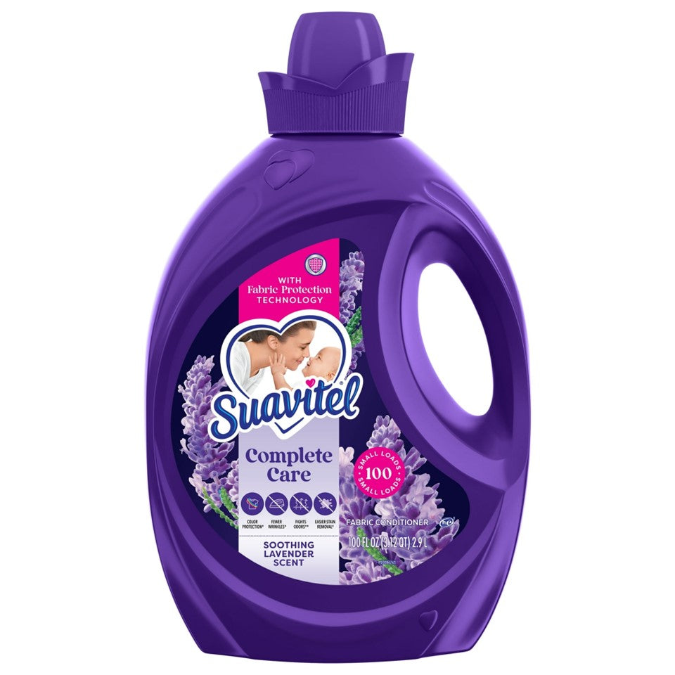 Suavitel Complete Care Fabric Conditioner Soothing Lavender - 100oz/4pk