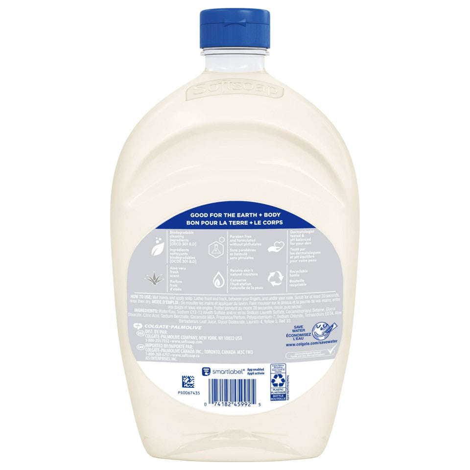 SoftSoap Liquid Hand Soap Refill Aloe Vera Fresh - 50oz/6pk