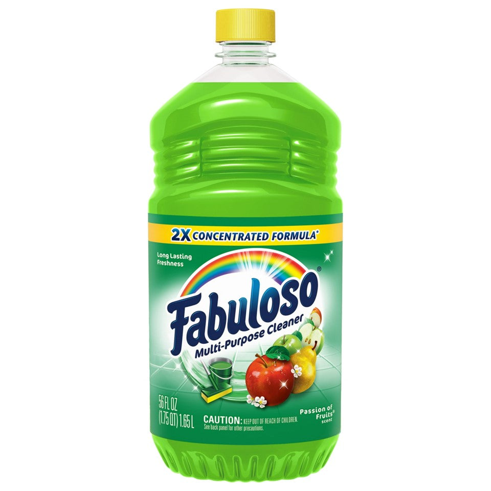 Fabuloso 2X Concentrated Formula Multi Purpose Cleaner Passion of Fruits - 56oz/6pk
