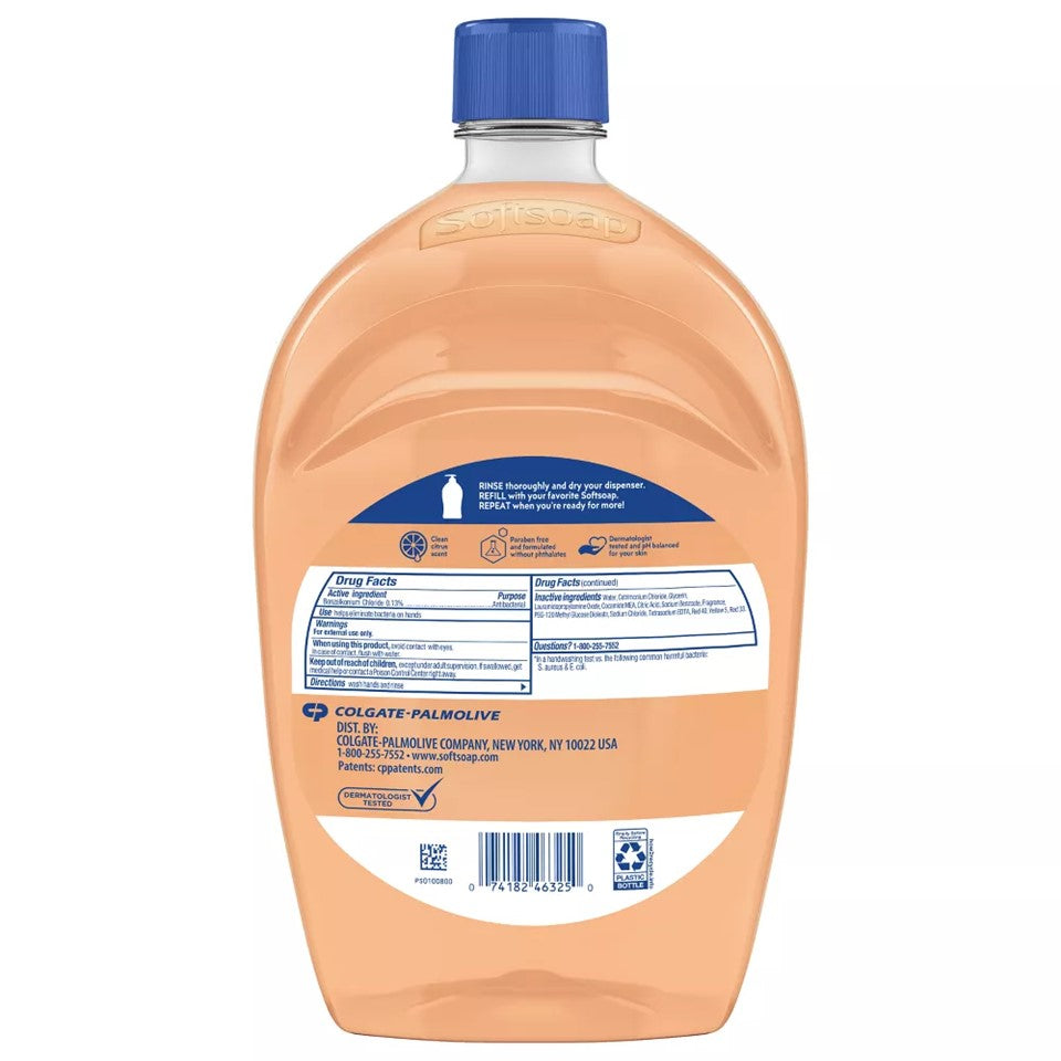 SoftSoap Liquid Hand Soap Refill Antibacterial Crisp Clean - 50oz/6pk