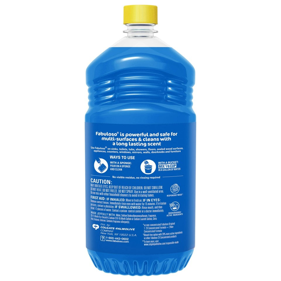 Fabuloso 2X Concentrated Formula Multi Purpose Cleaner Spring Fresh - 56oz/6pk