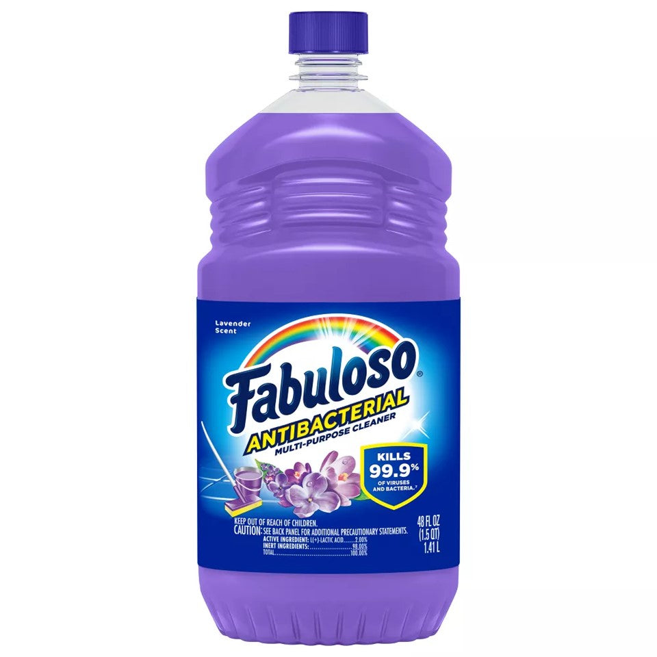 Fabuloso Anti-Bacterial Multi Purpose Cleaner Lavender - 48oz/6pk