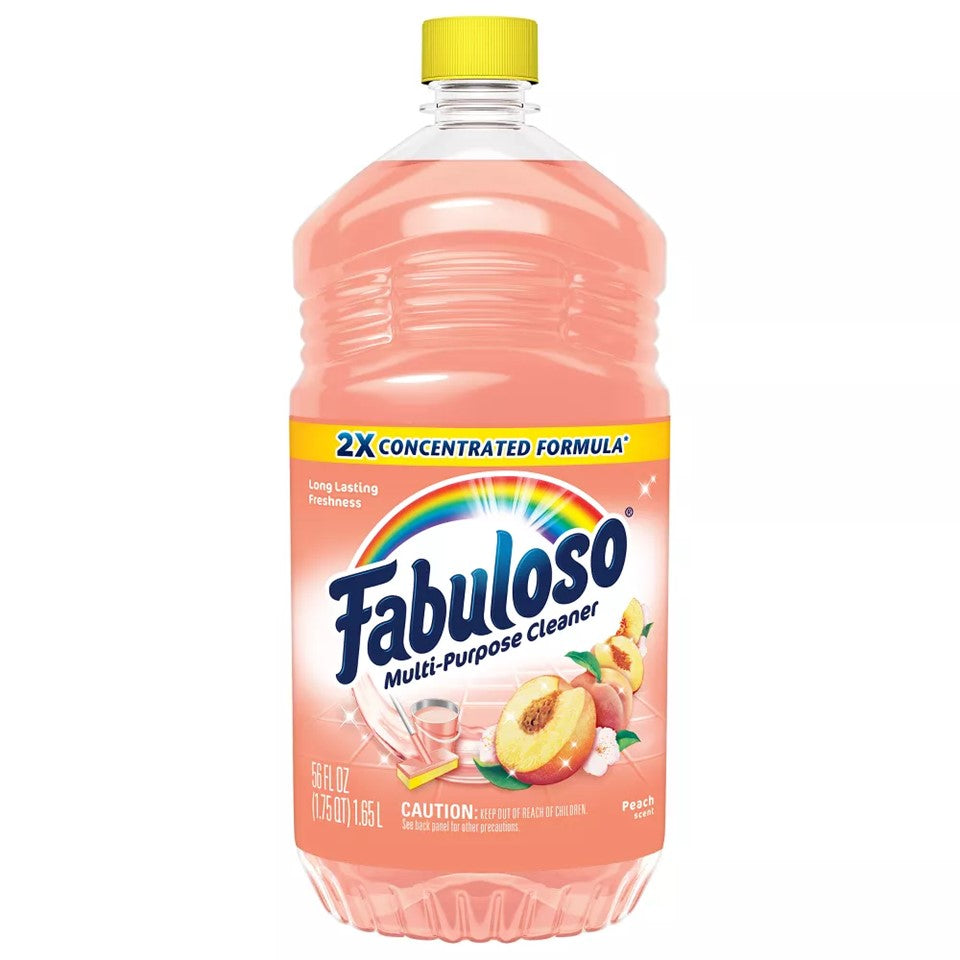 Fabuloso 2X Concentrated Formula Multi Purpose Cleaner Peach - 56oz/6pk