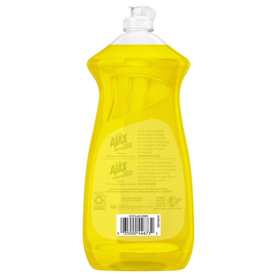 Ajax Ultra Dish Liquid Soap Lemon - 28oz/9pk