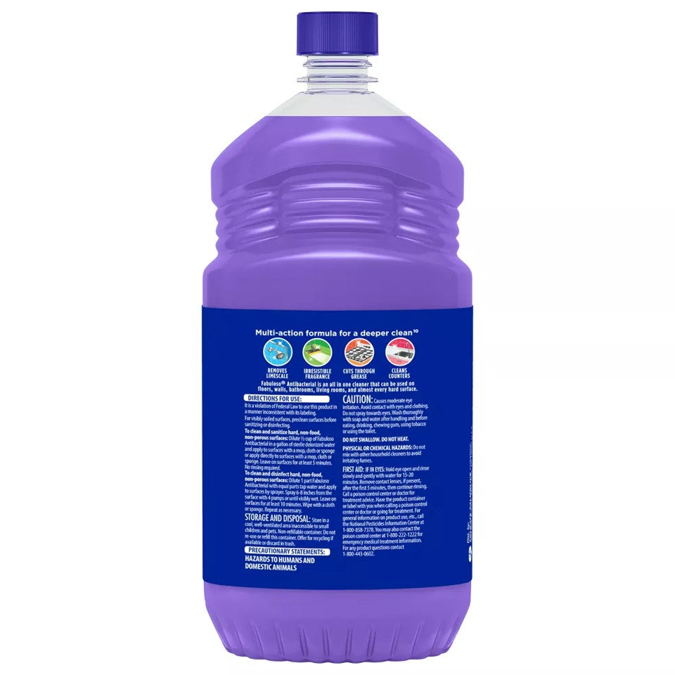 Fabuloso Anti-Bacterial Multi Purpose Cleaner Lavender - 48oz/6pk