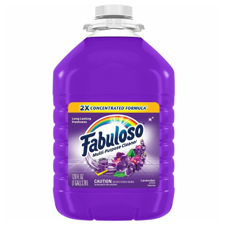 Fabuloso 2X Concentrated Formula Multi Purpose Cleaner Lavender - 128oz/4pk