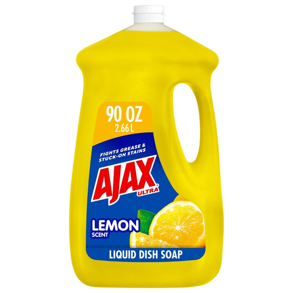 Ajax Ultra Dish Liquid Soap Lemon - 90oz/4pk