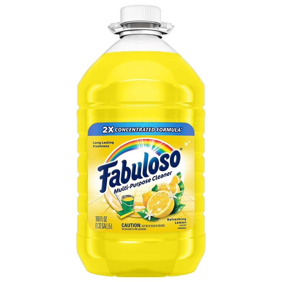 Fabuloso 2X Concentrated Formula Multi Purpose Cleaner Refreshing Lemon - 169oz/3pk