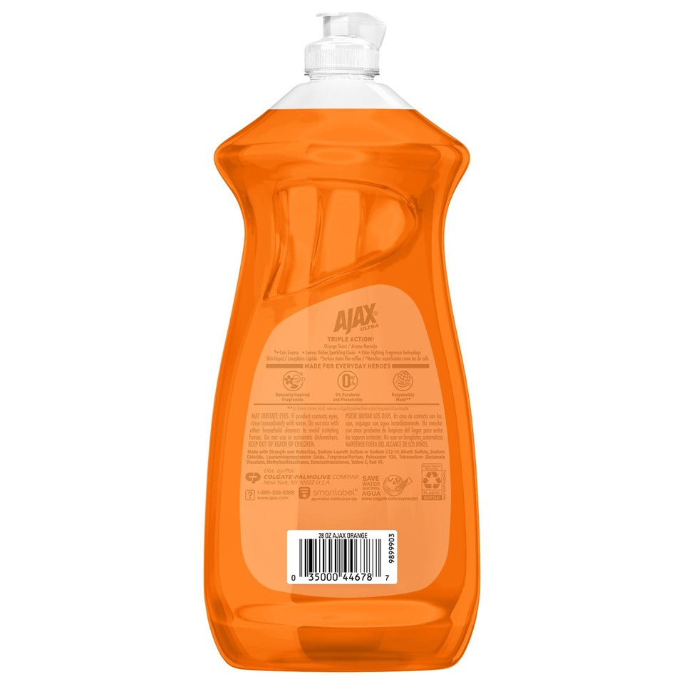 Ajax Ultra Dish Liquid Soap Orange - 28oz/9pk