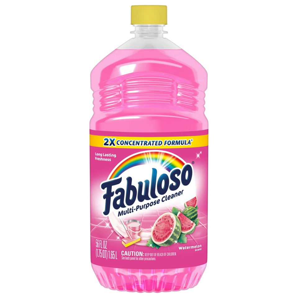 Fabuloso 2X Concentrated Formula Multi Purpose Cleaner Watermelon - 56oz/6pk