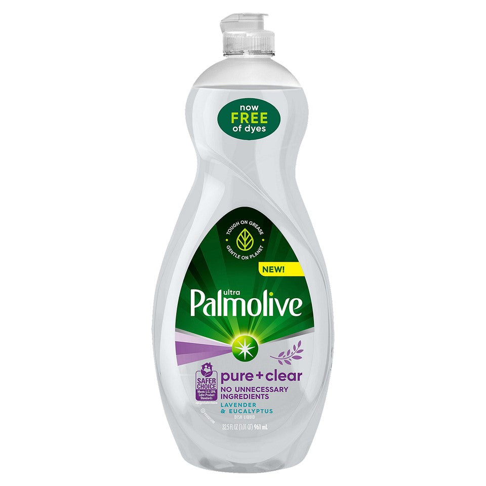 Palmolive Ultra Dish Liquid Soap Pure & Clear Lavender & Eucalyptus - 32.5oz/9pk